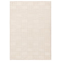 Beige woven blind on a white background