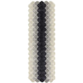 Asiatic Hive Charcoal runner rug styled in a living room