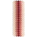 Asiatic Hive Pink runner rug styled in a living room