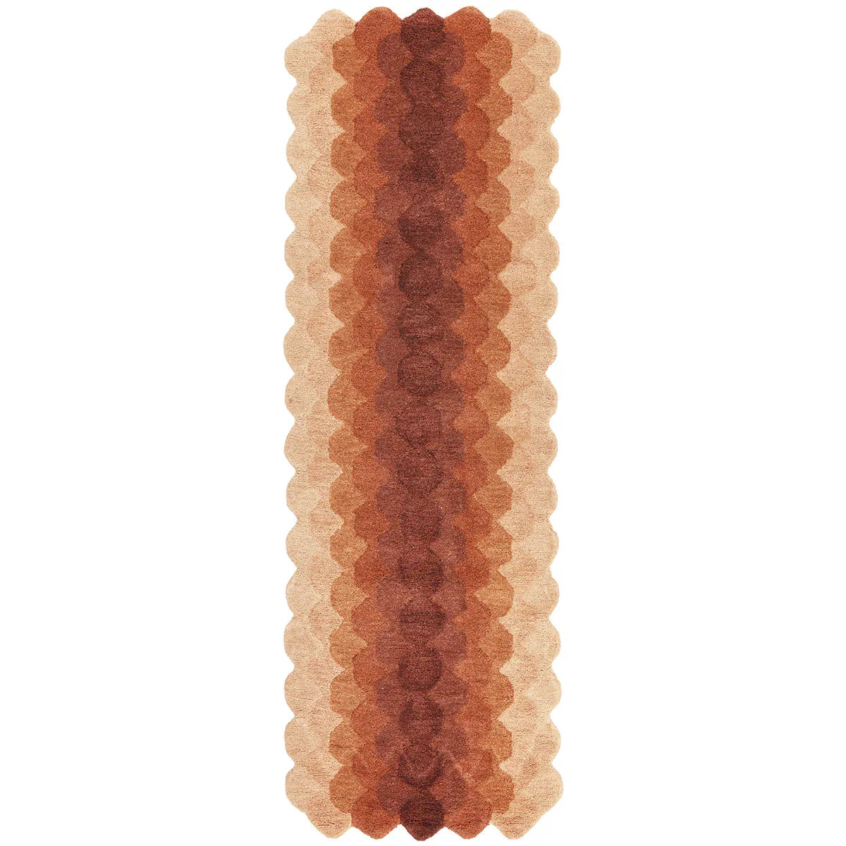 Asiatic Hive Rust runner rug styled in a living room