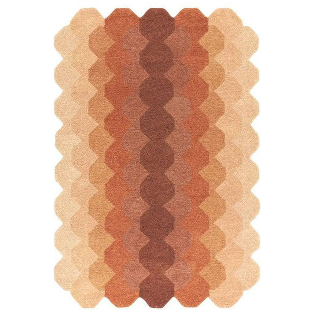 Asiatic Hive Rust Designer Rug