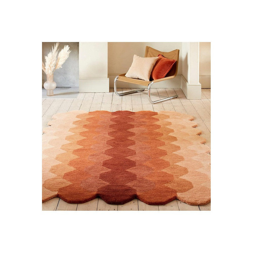 Asiatic Hive Rust Designer Rug