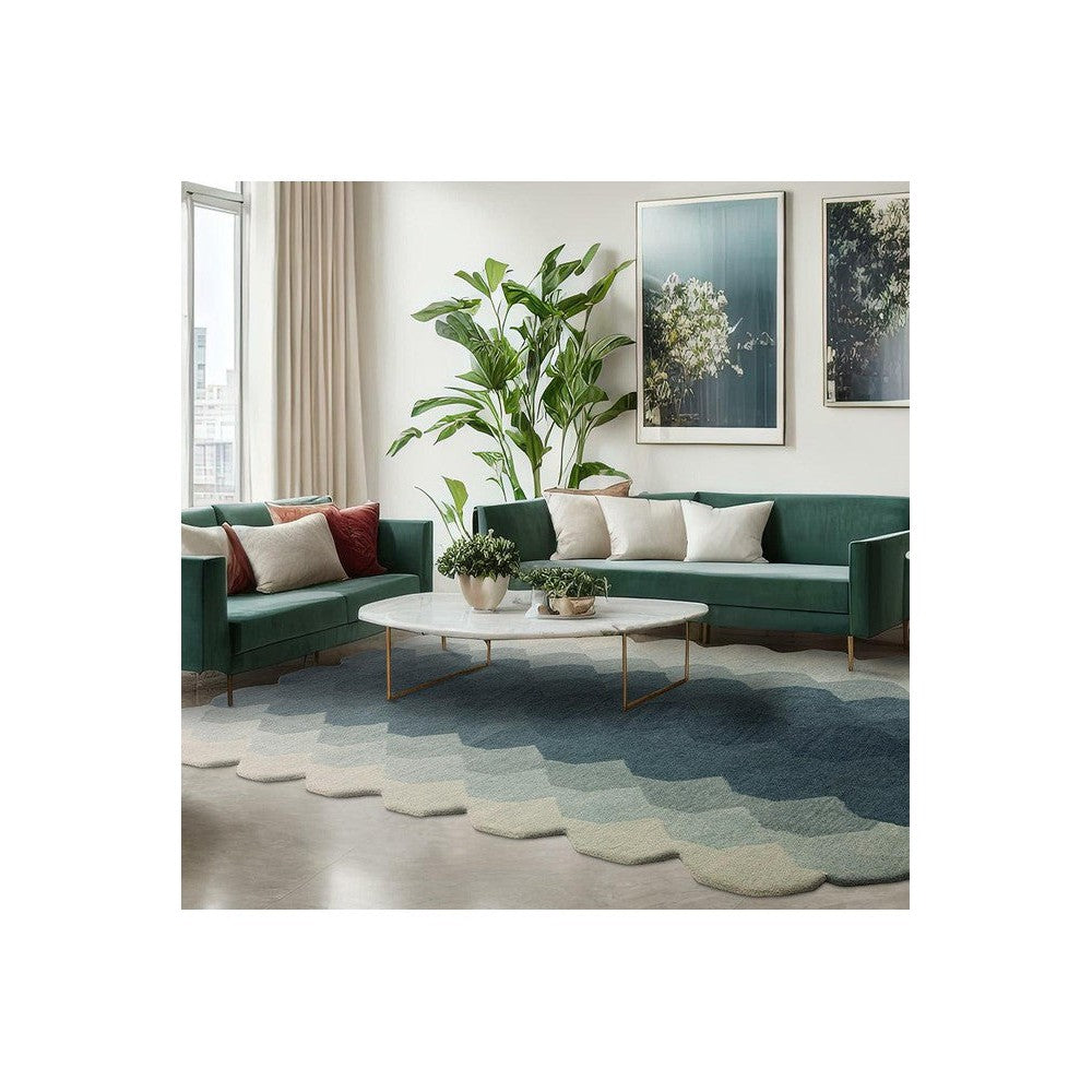 Asiatic Hive Teal Designer Rug