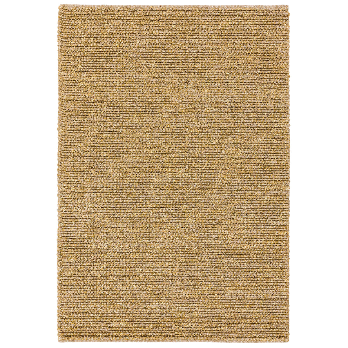 Beige woven rug on a white background