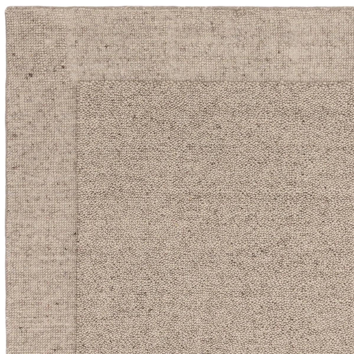Asiatic Larson Beige Designer Rug featuring textured looped pattern in beige, taupe and cream on warm beige background, hand-tufted wool
