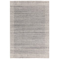 Textured gray area rug on a white background