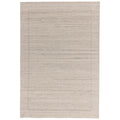 Beige area rug with a subtle pattern on a white background