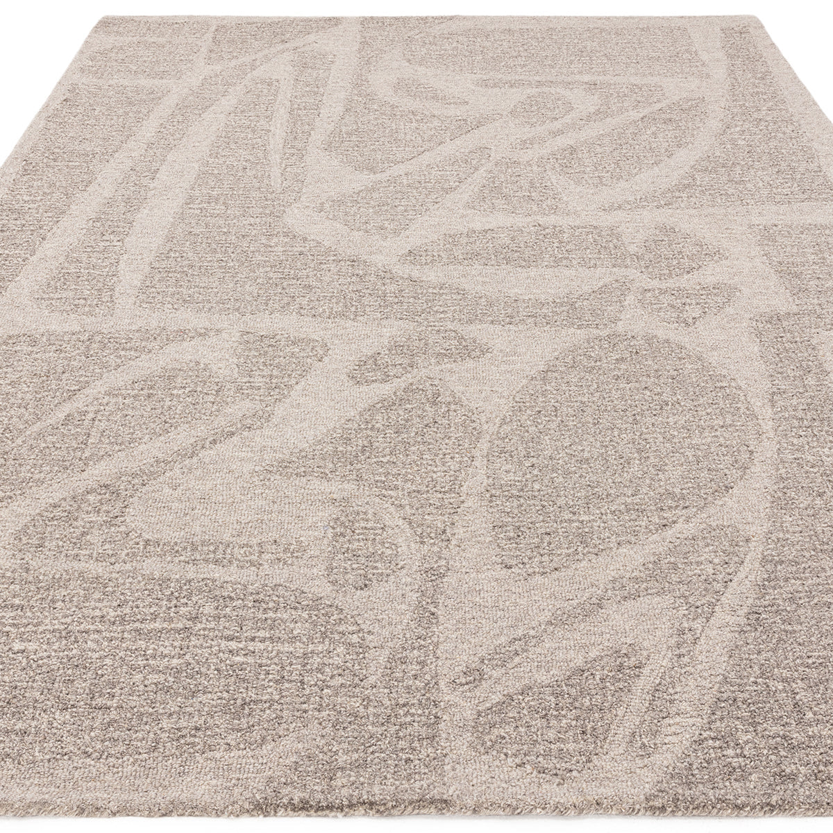 Asiatic Loxley Stone Grey Designer Rug