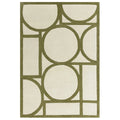 Rug with geometric pattern on a white background