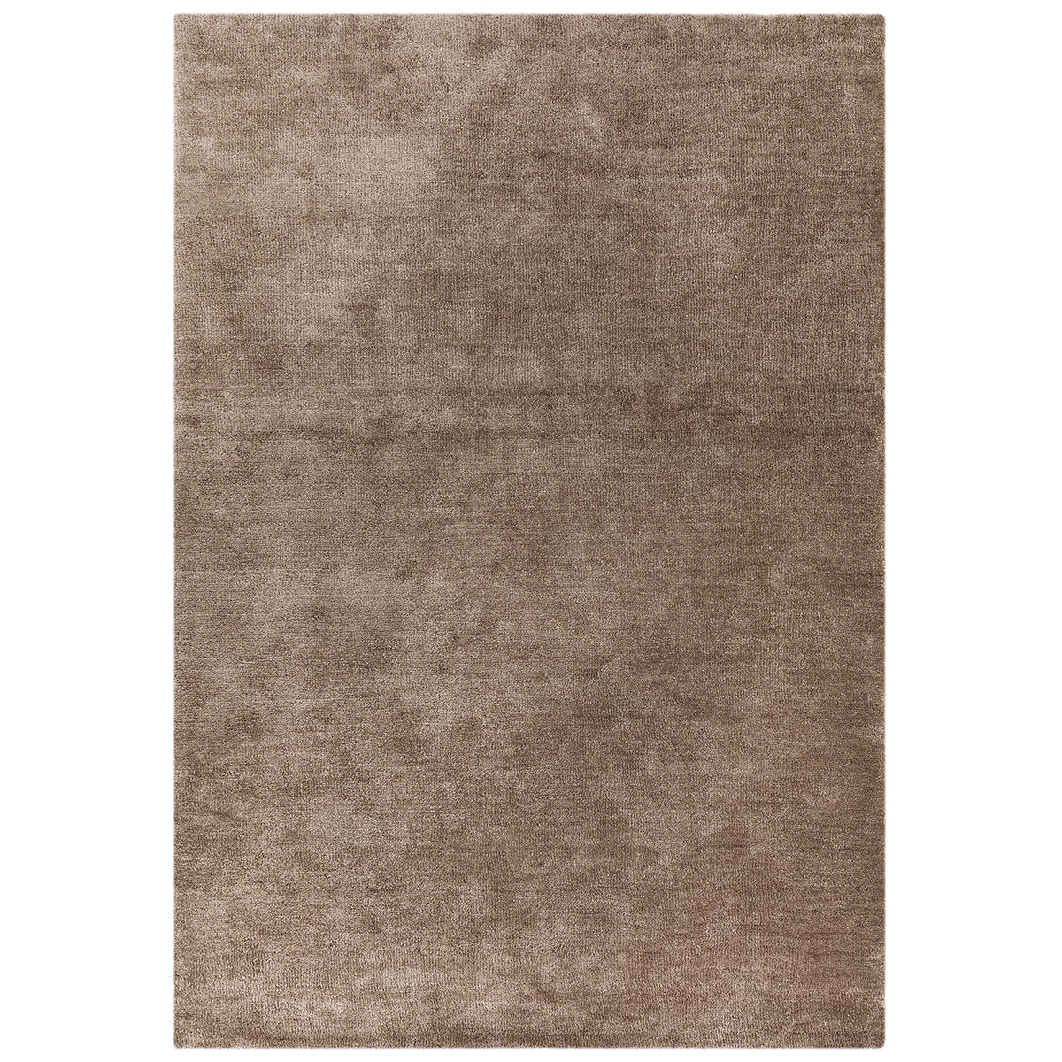 Brown rectangular rug on a white background