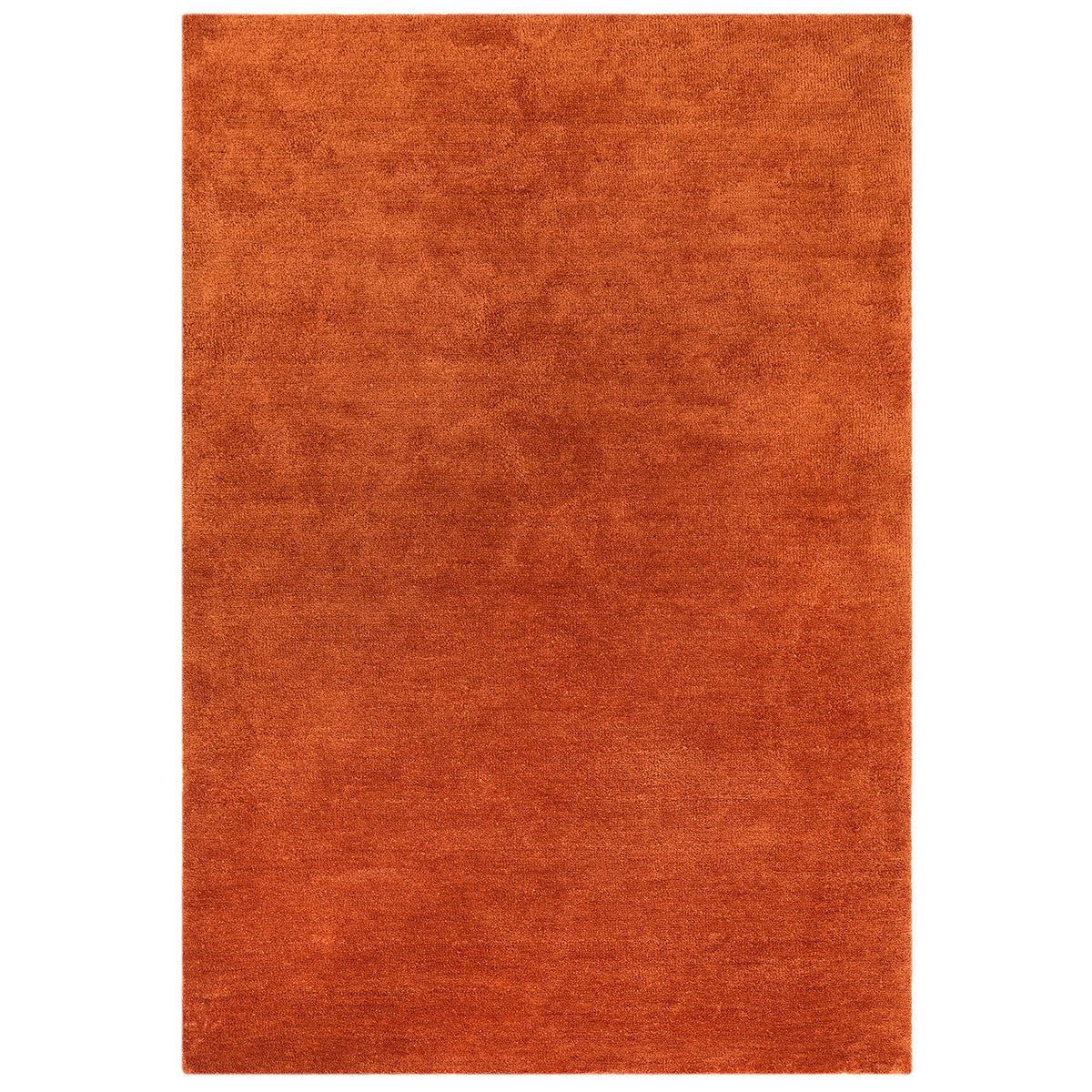 Orange rug on a white background