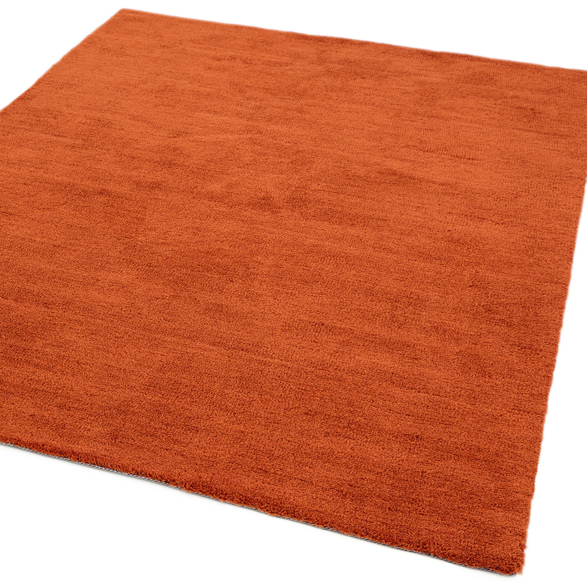 Orange rug on a white background