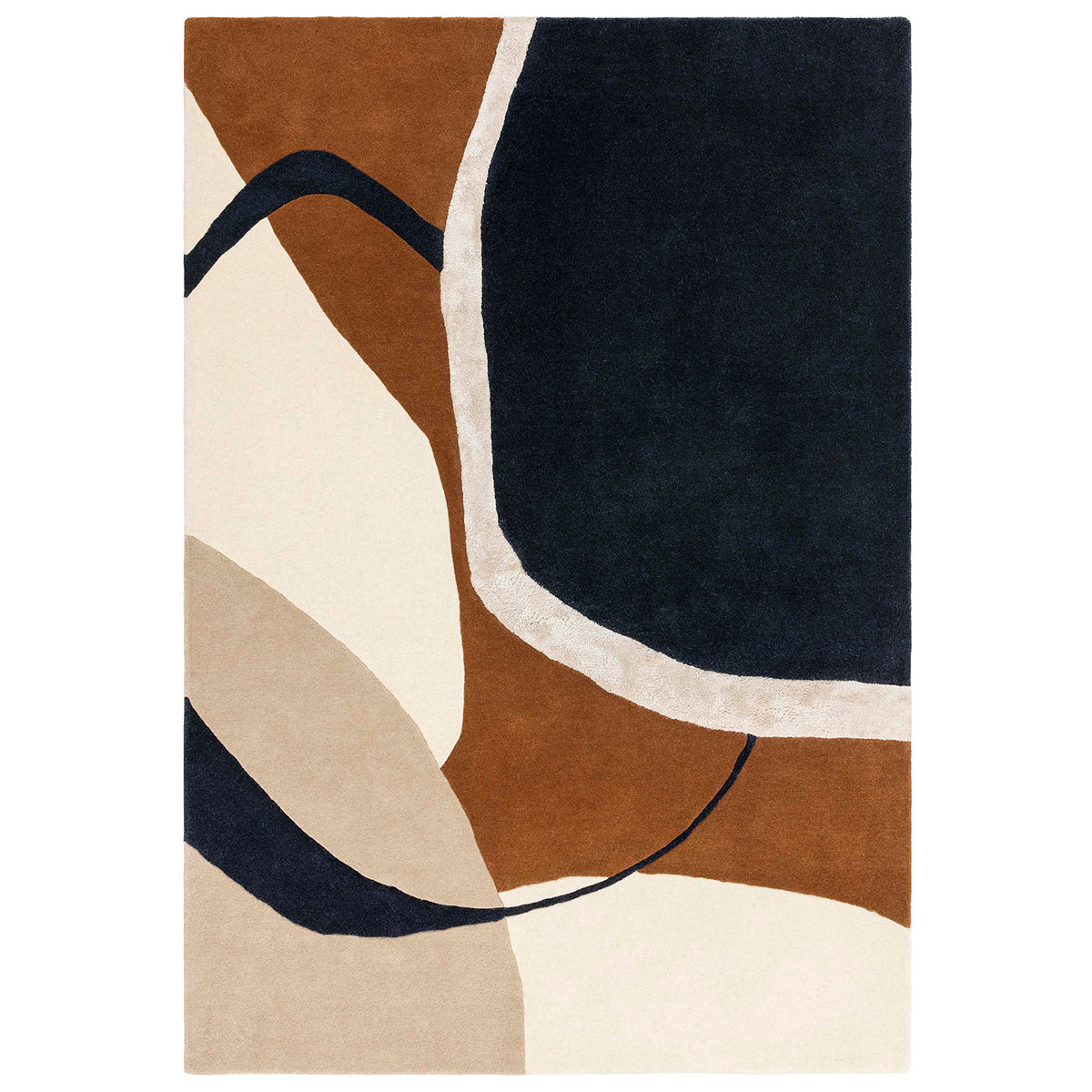 Asiatic Matrix 105 Signature Rust rectangle rug styled in a living room