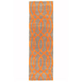 Asiatic Matrix Max 37 Wire Orange runner rug styled in a living room