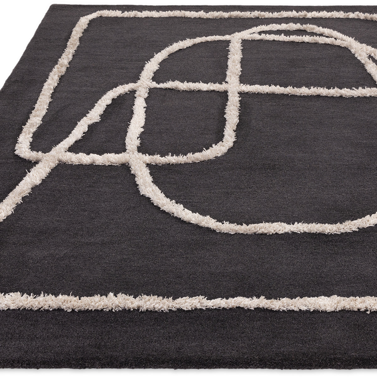 Asiatic Matrix Infinity Charcoal Designer Rug