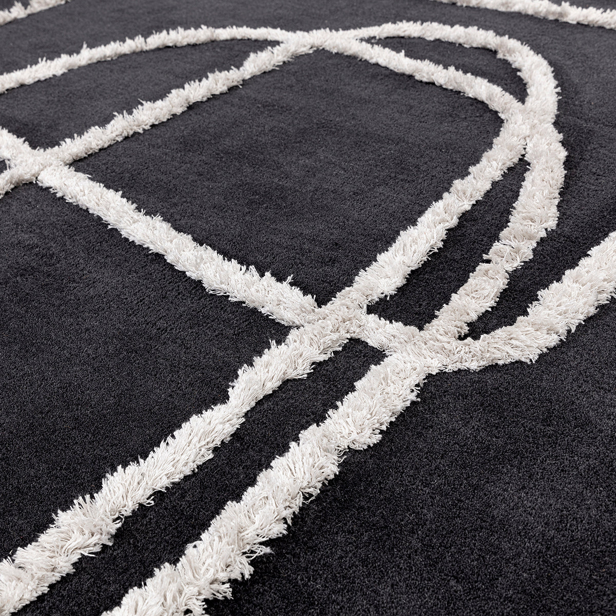 Asiatic Matrix Infinity Charcoal Designer Rug