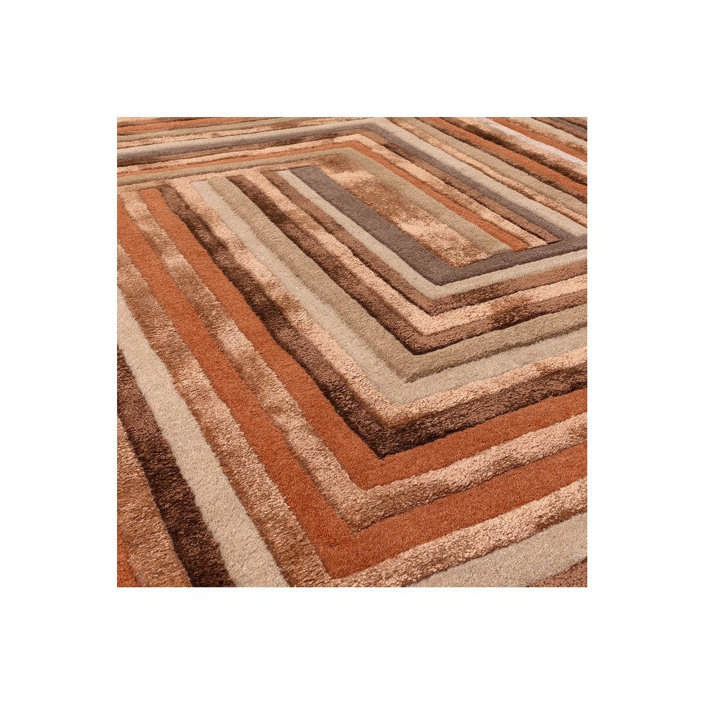 Asiatic Network Terracotta Designer Rug