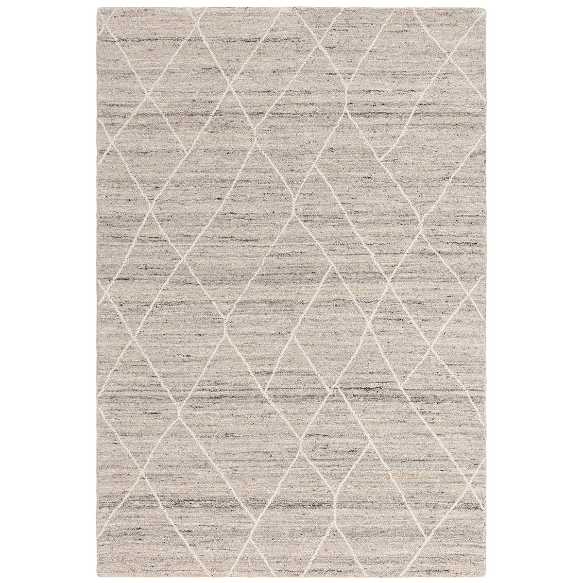 Rug with diamond pattern on a white background