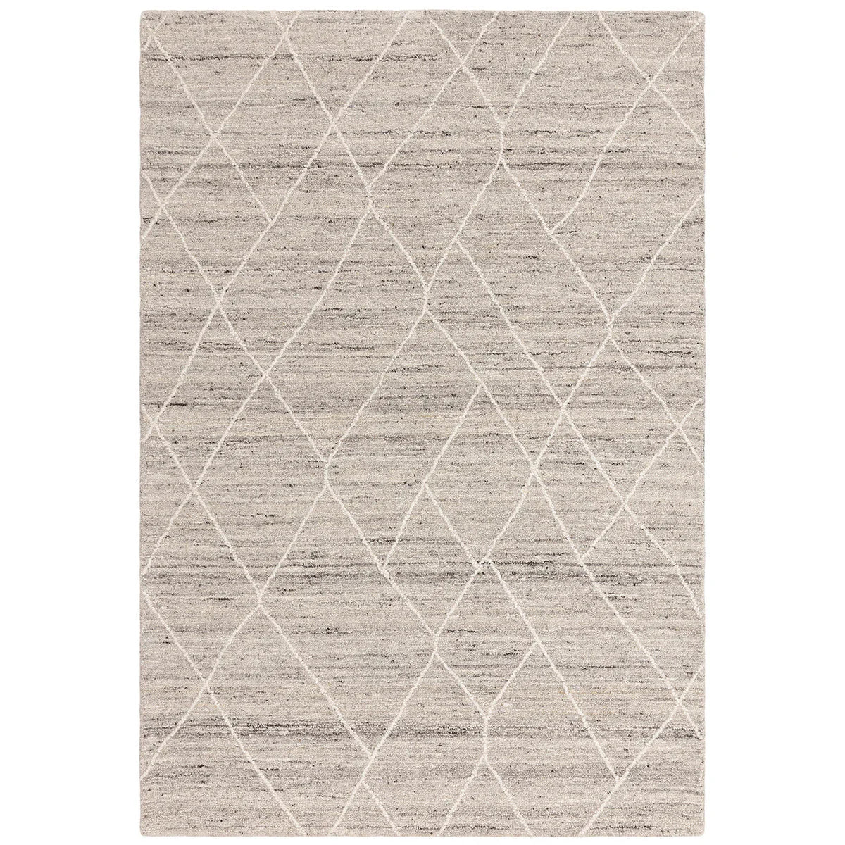 Rug with diamond pattern on a white background