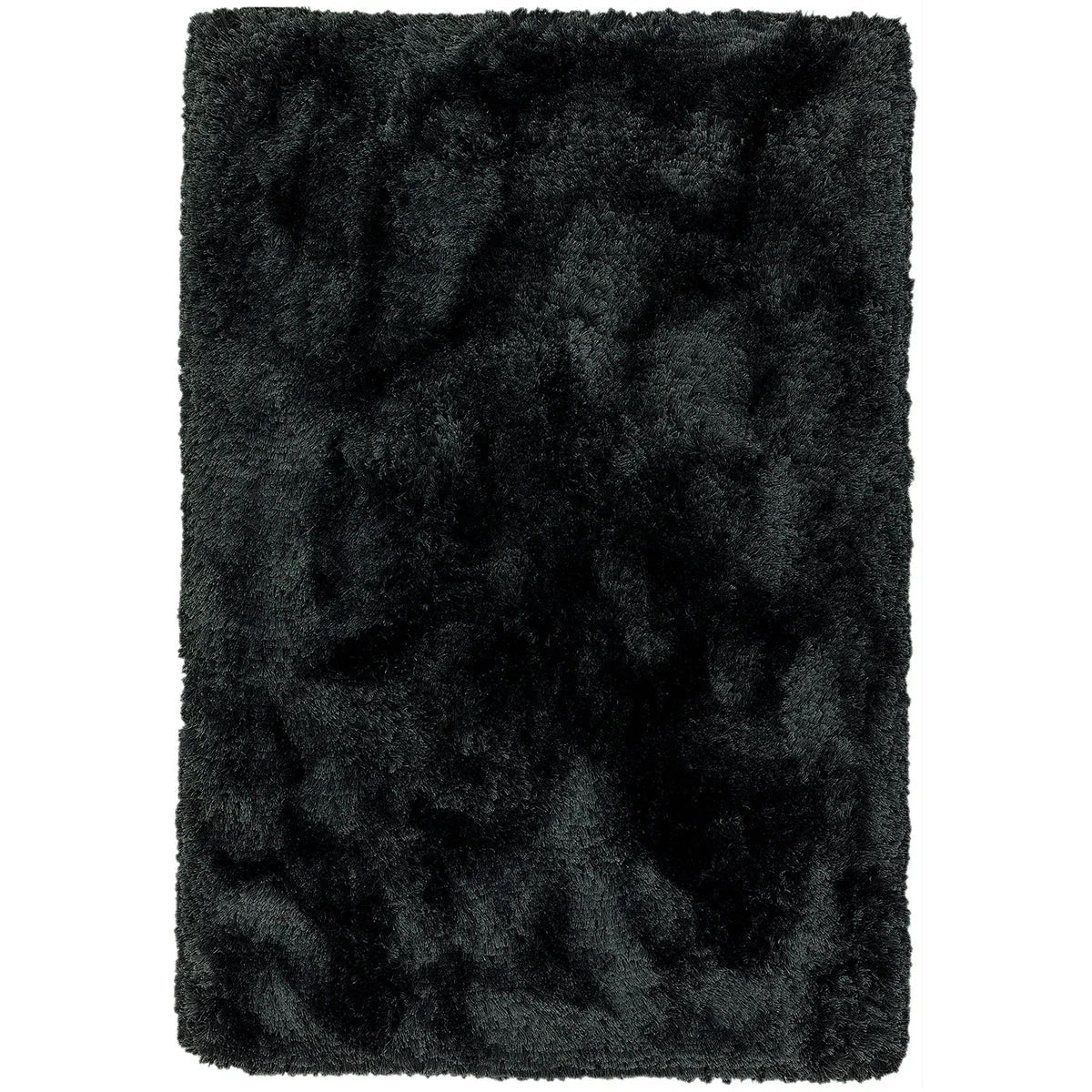 Dark gray textured rug on a white background