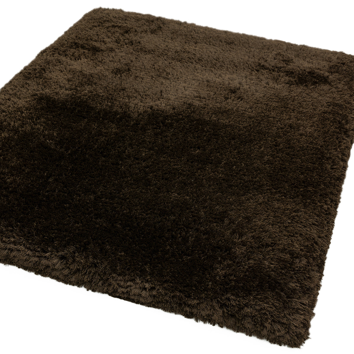 Brown textured square block on a white background