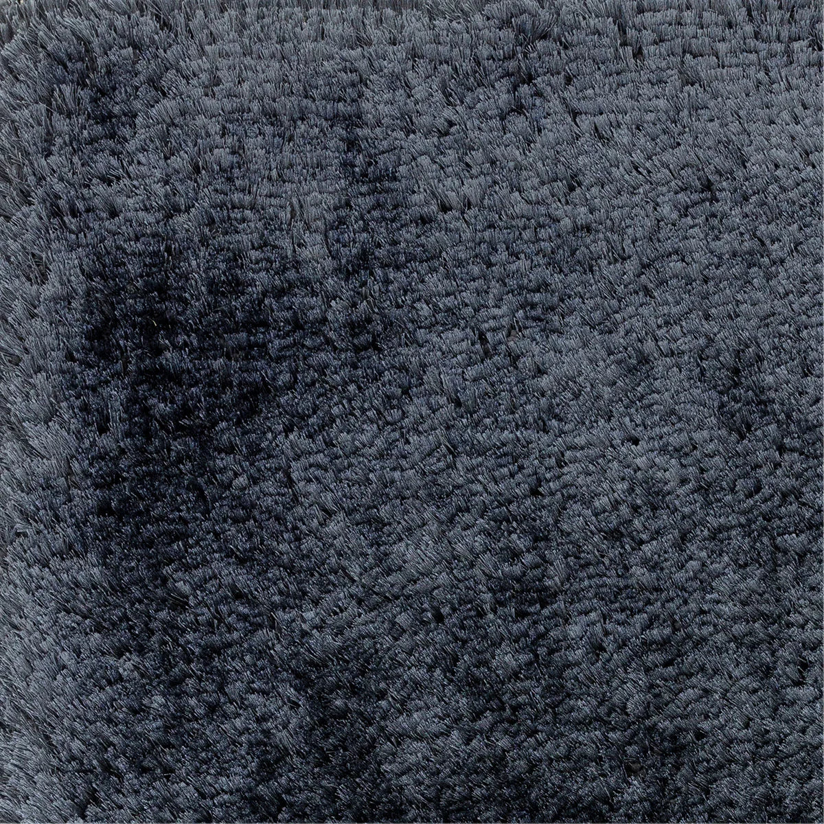 Asiatic Plush Navy Round Designer Rug featuring solid plush texture in navy on navy background, plush pile unknown material