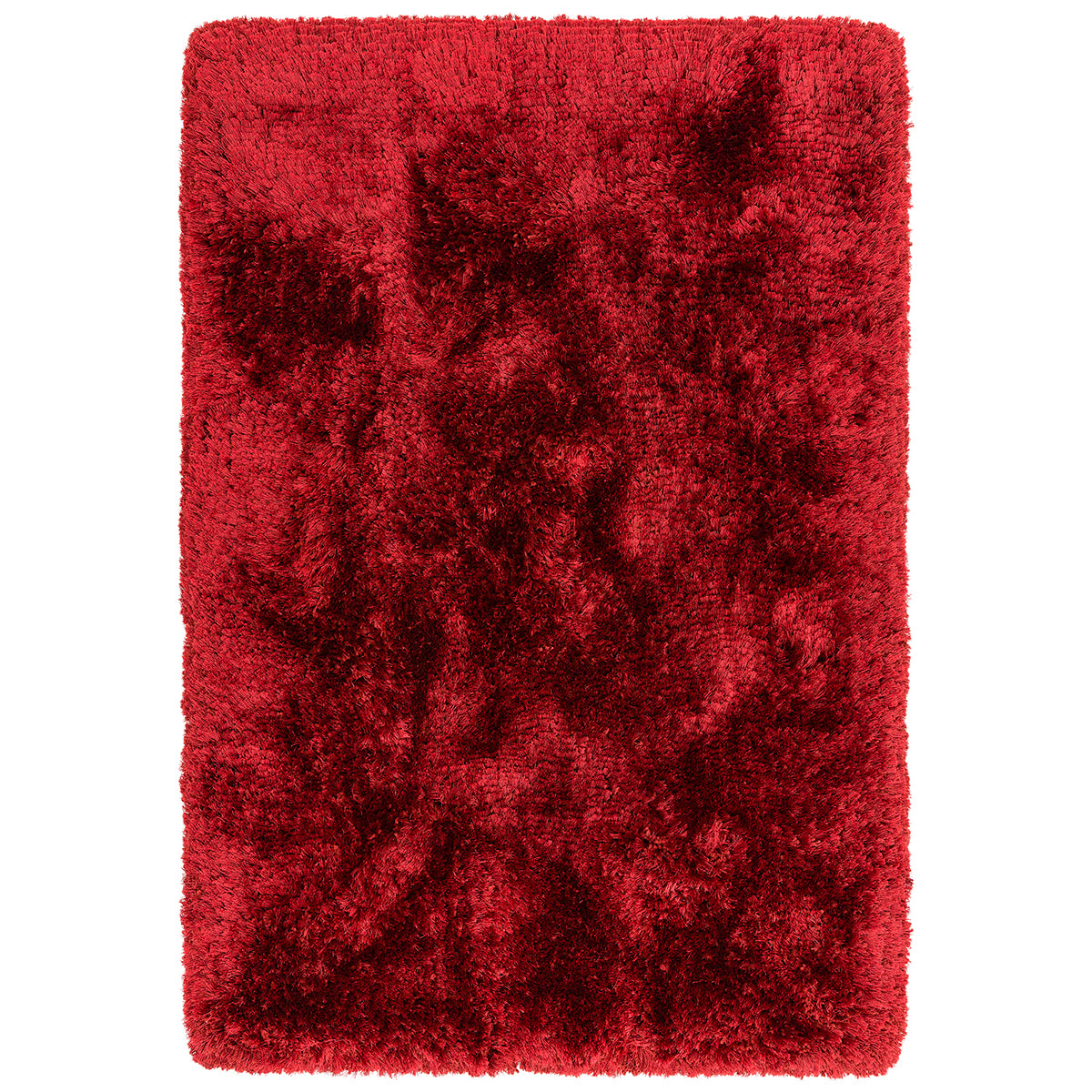 Red textured rug on a white background
