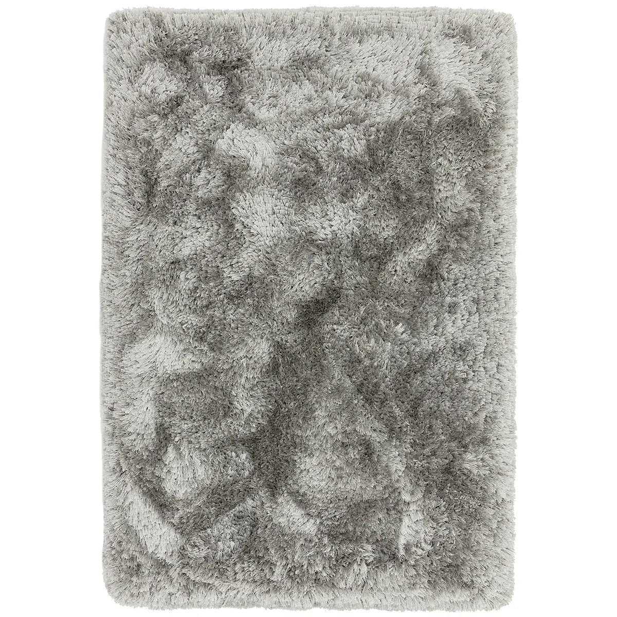 Gray textured rug on a white background