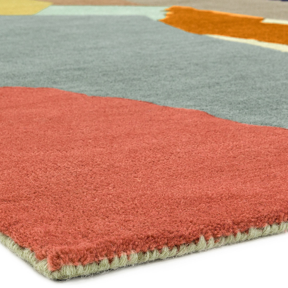 Asiatic Reef Abstract Multi Designer Rug