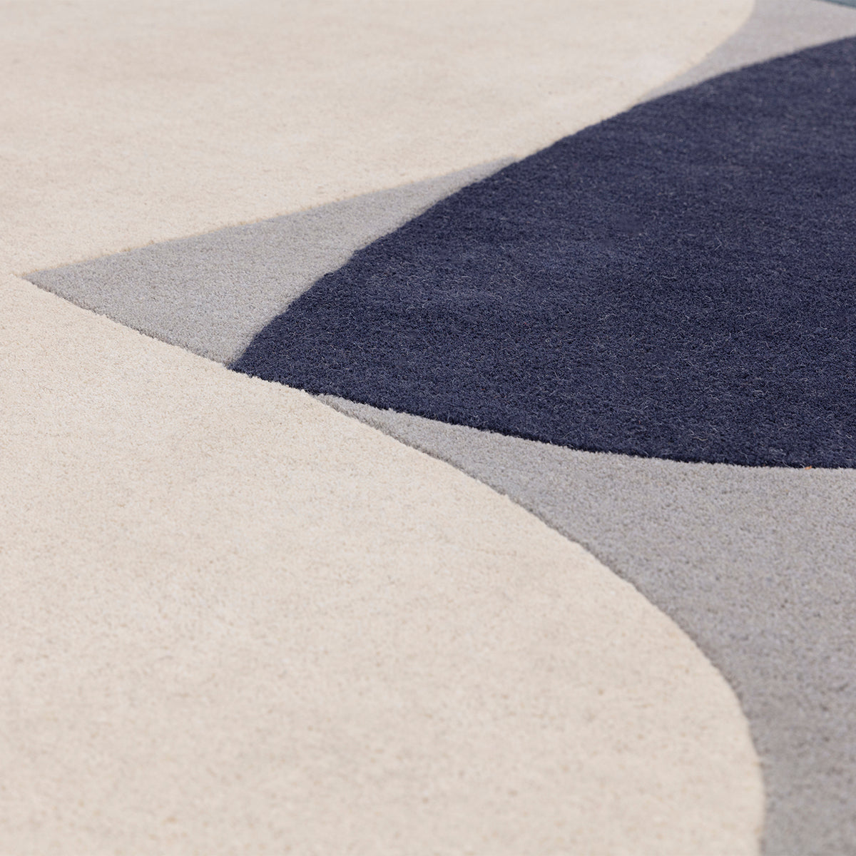 Asiatic Reef 25 Mid Century Teal Designer Rug