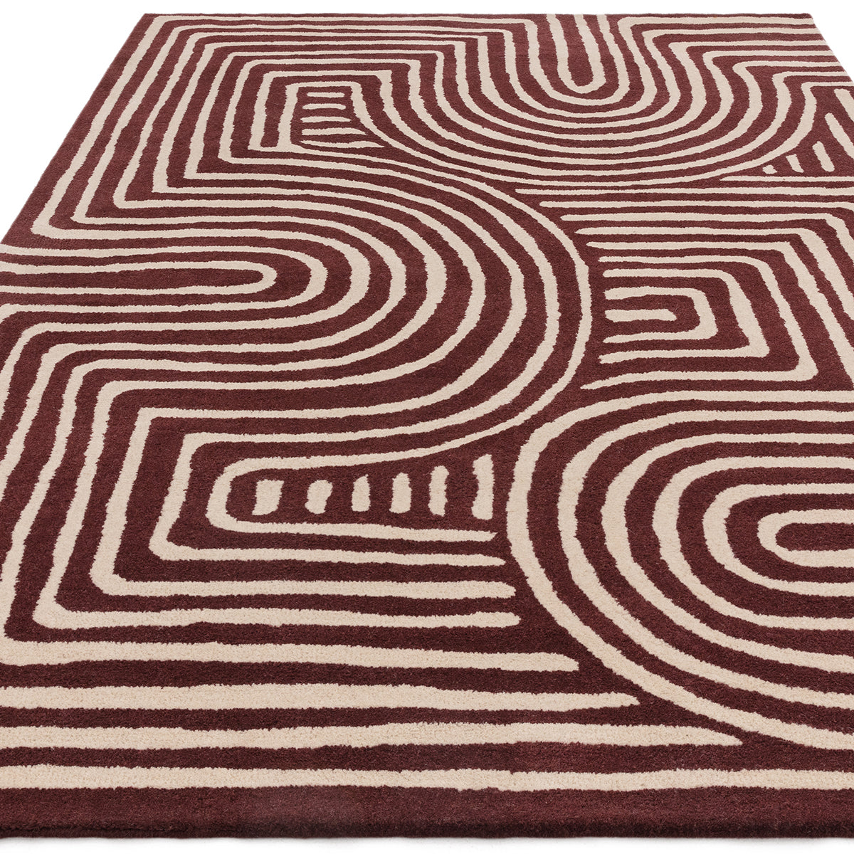 Asiatic Reef Curve Plum Designer Rug