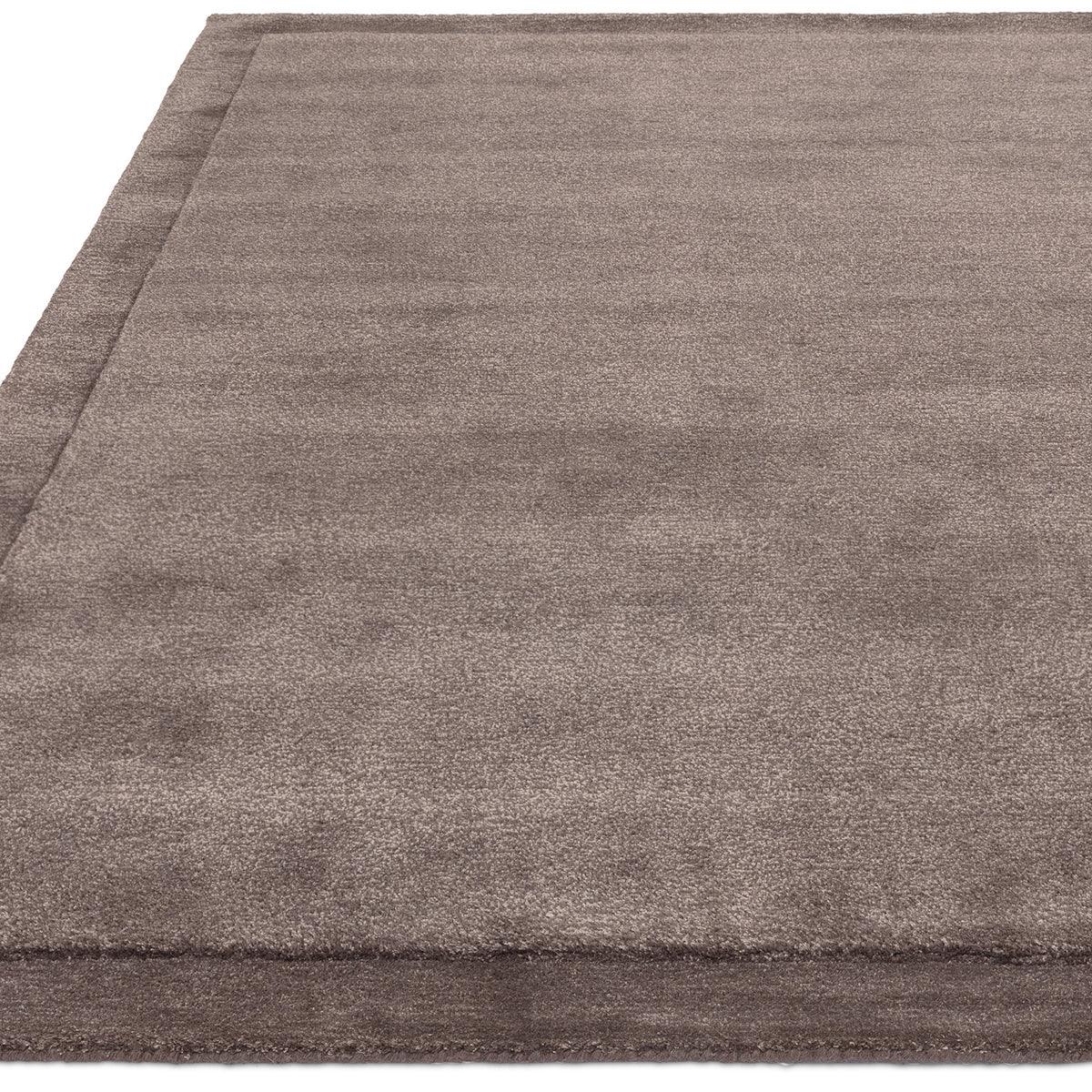 Asiatic Rise Charcoal Designer Rug featuring solid textured surface in charcoal brown on neutral background, rug