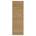 Asiatic Soumak Natural runner rug styled in a living room