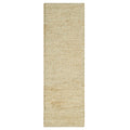 Asiatic Soumak Straw runner rug styled in a living room