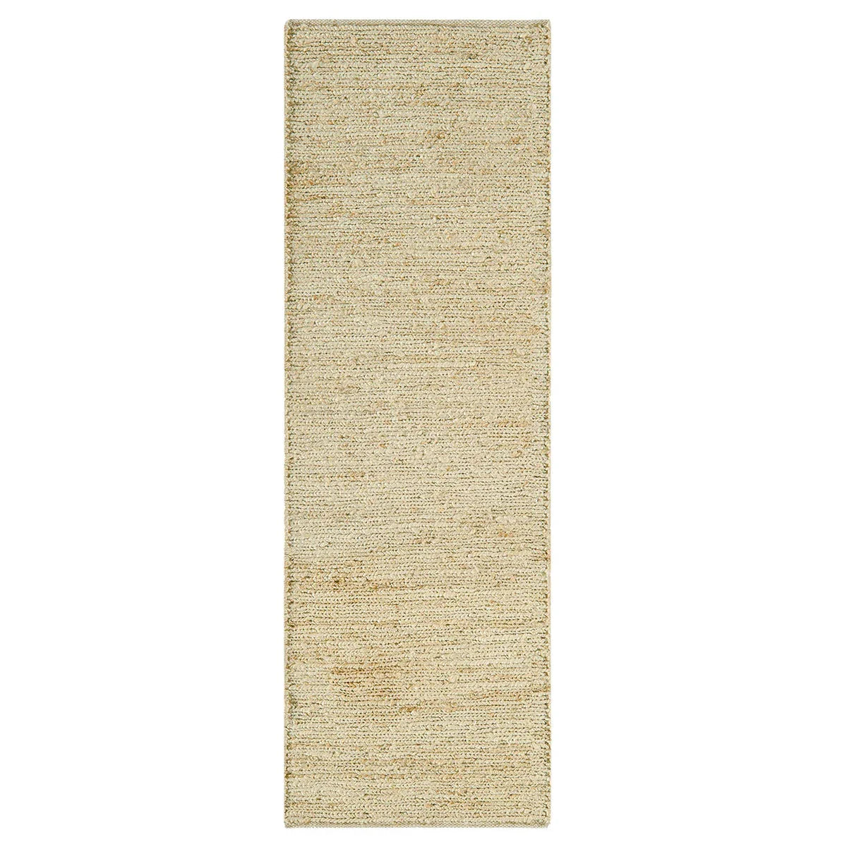 Asiatic Soumak Straw runner rug styled in a living room