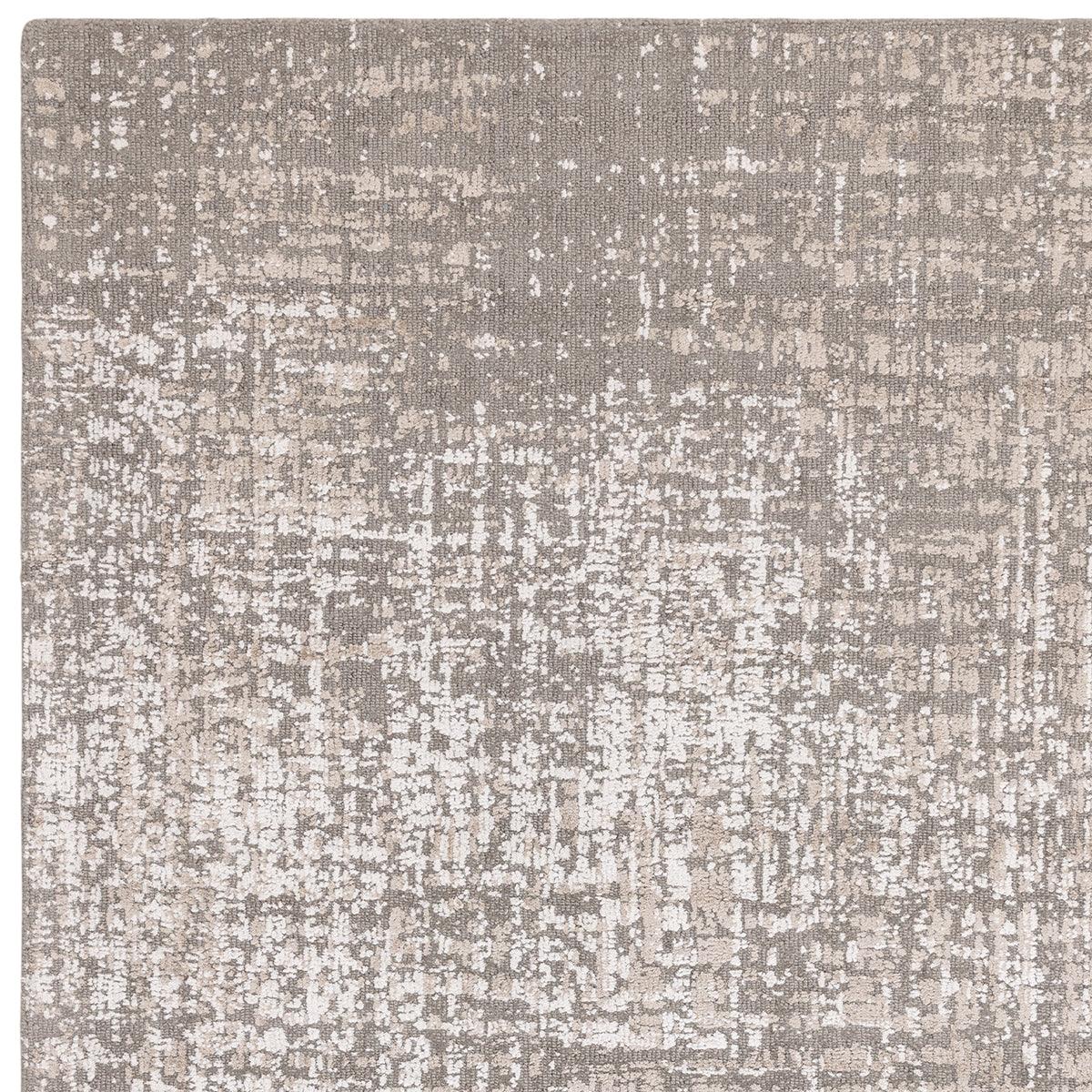 Asiatic Torino Natural Designer Rug featuring abstract distressed pattern in taupe, beige and ivory on natural background, machine-made wool
