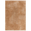 Brown textured area rug on a white background