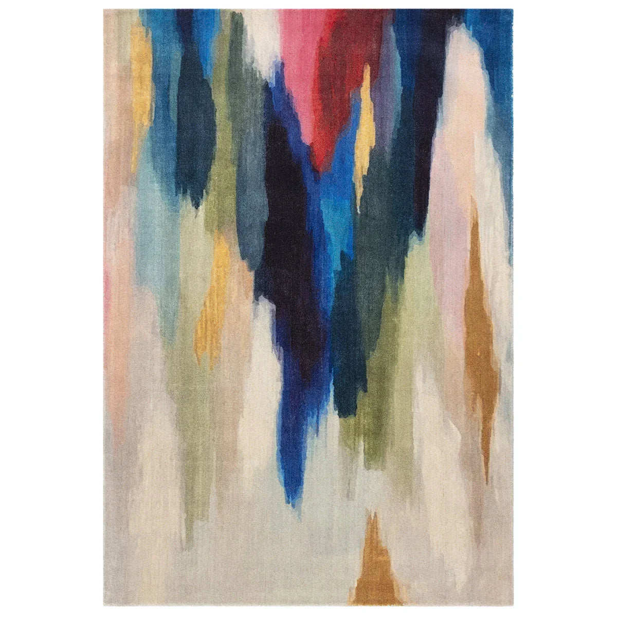 Multicolored abstract pattern on a textured surface