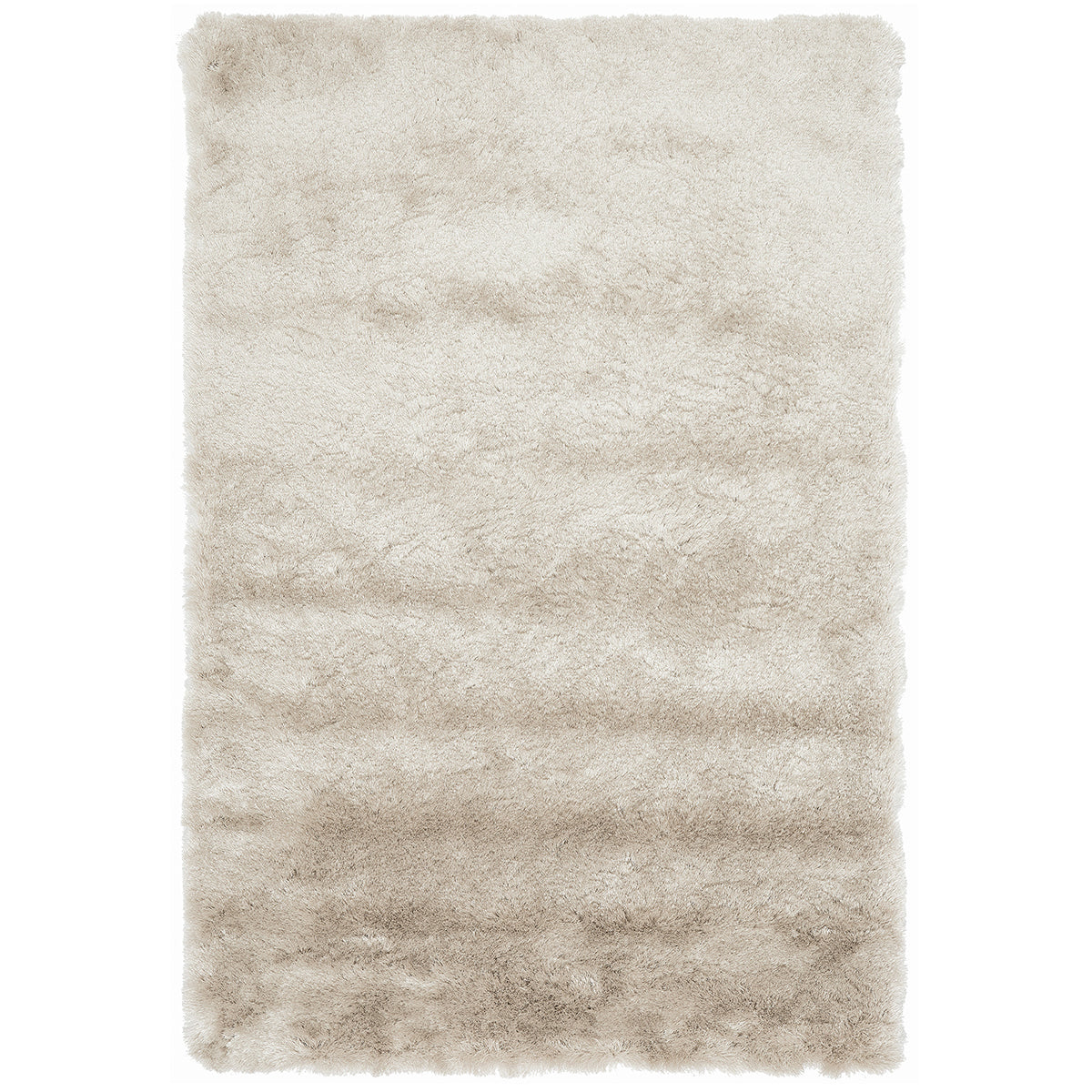 Beige shaggy rug on a white background