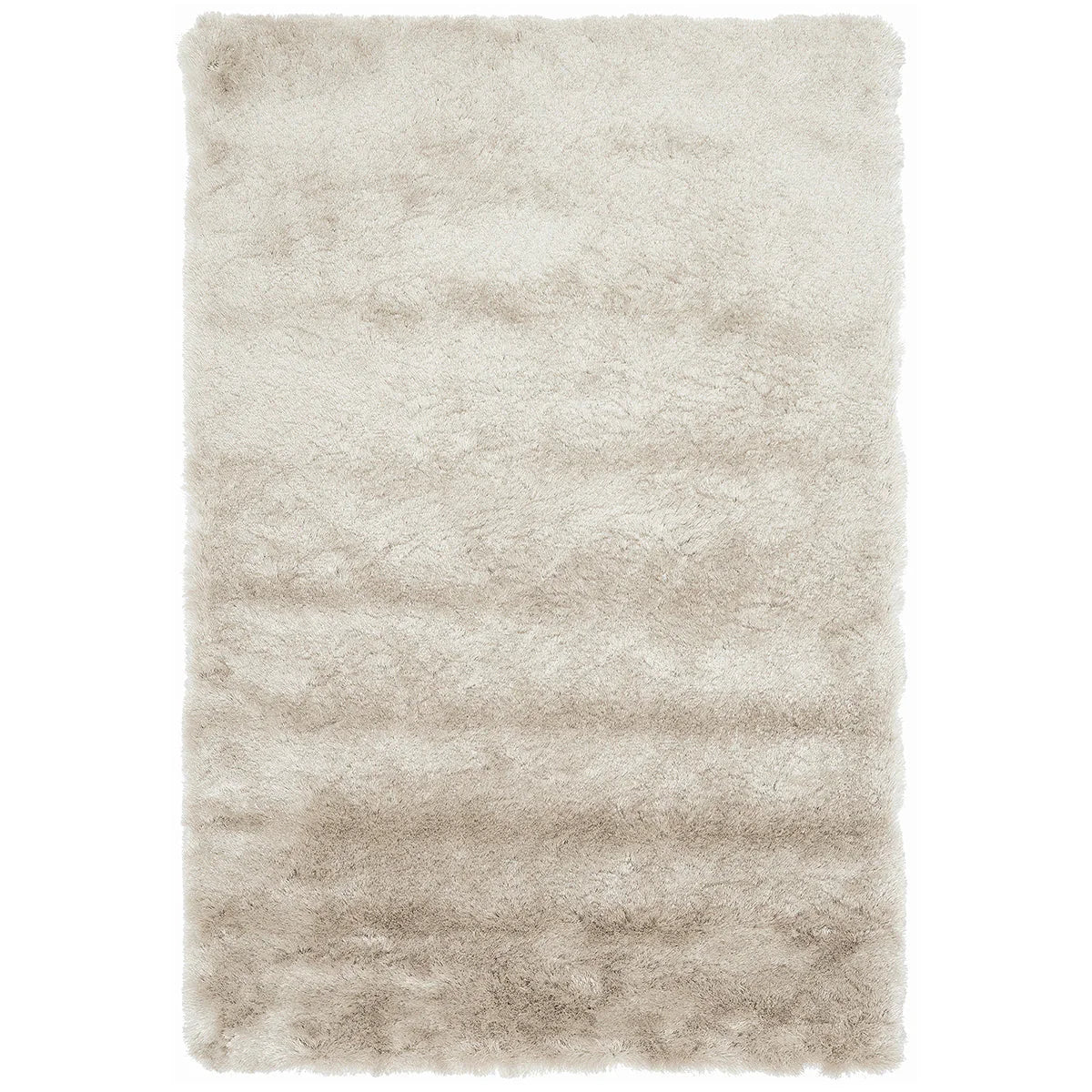 Beige shaggy rug on a white background
