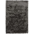 Dark gray textured rug on a white background