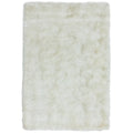 White fluffy rug on a white background