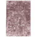 Purple shaggy rug on a white background