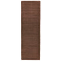 Asiatic York Chocolate runner rug styled in a living room