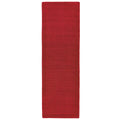 Asiatic York Poppy runner rug styled in a living room