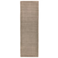 Asiatic York Taupe runner rug styled in a living room