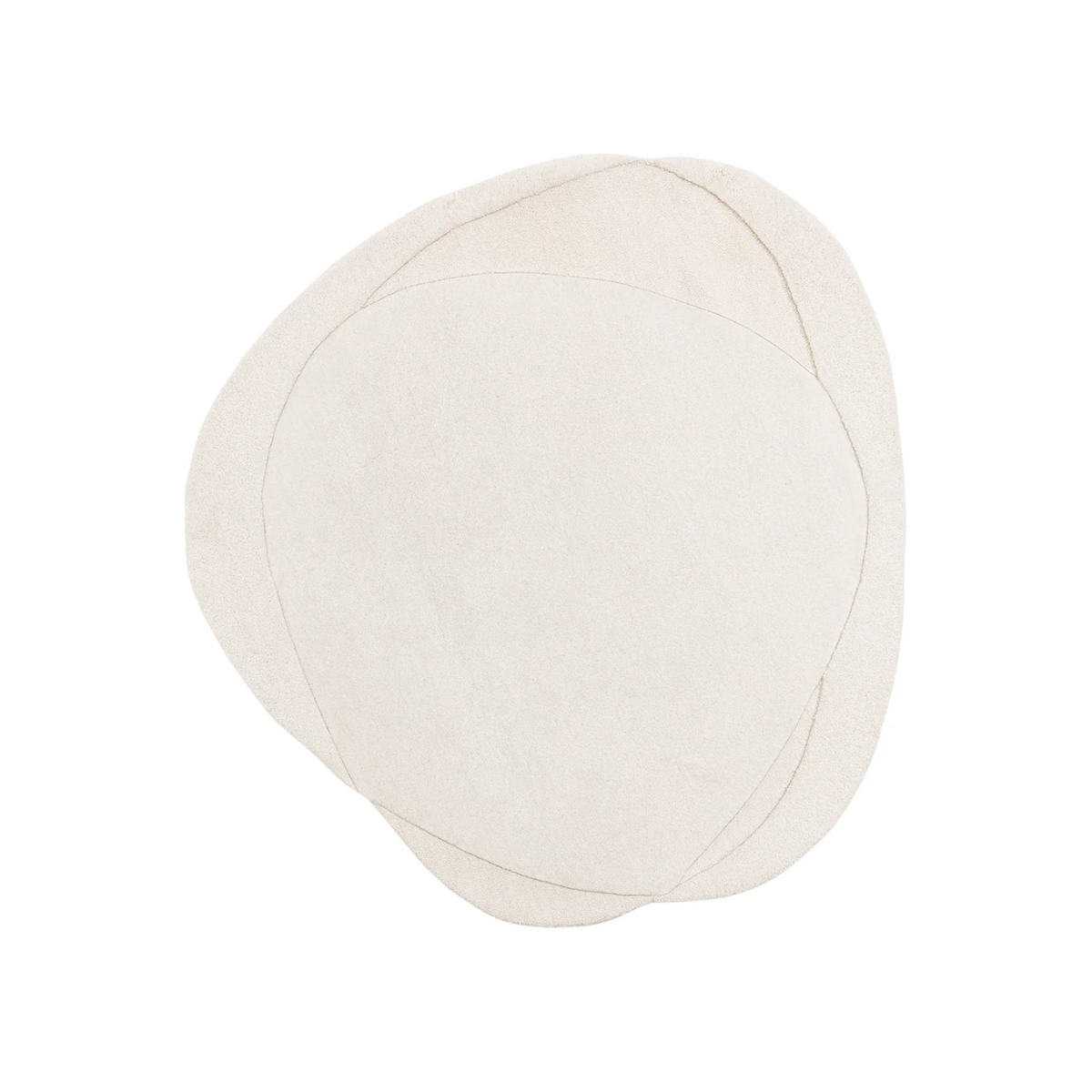 White spherical pillow on a white background