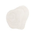 White abstract rug on a white background
