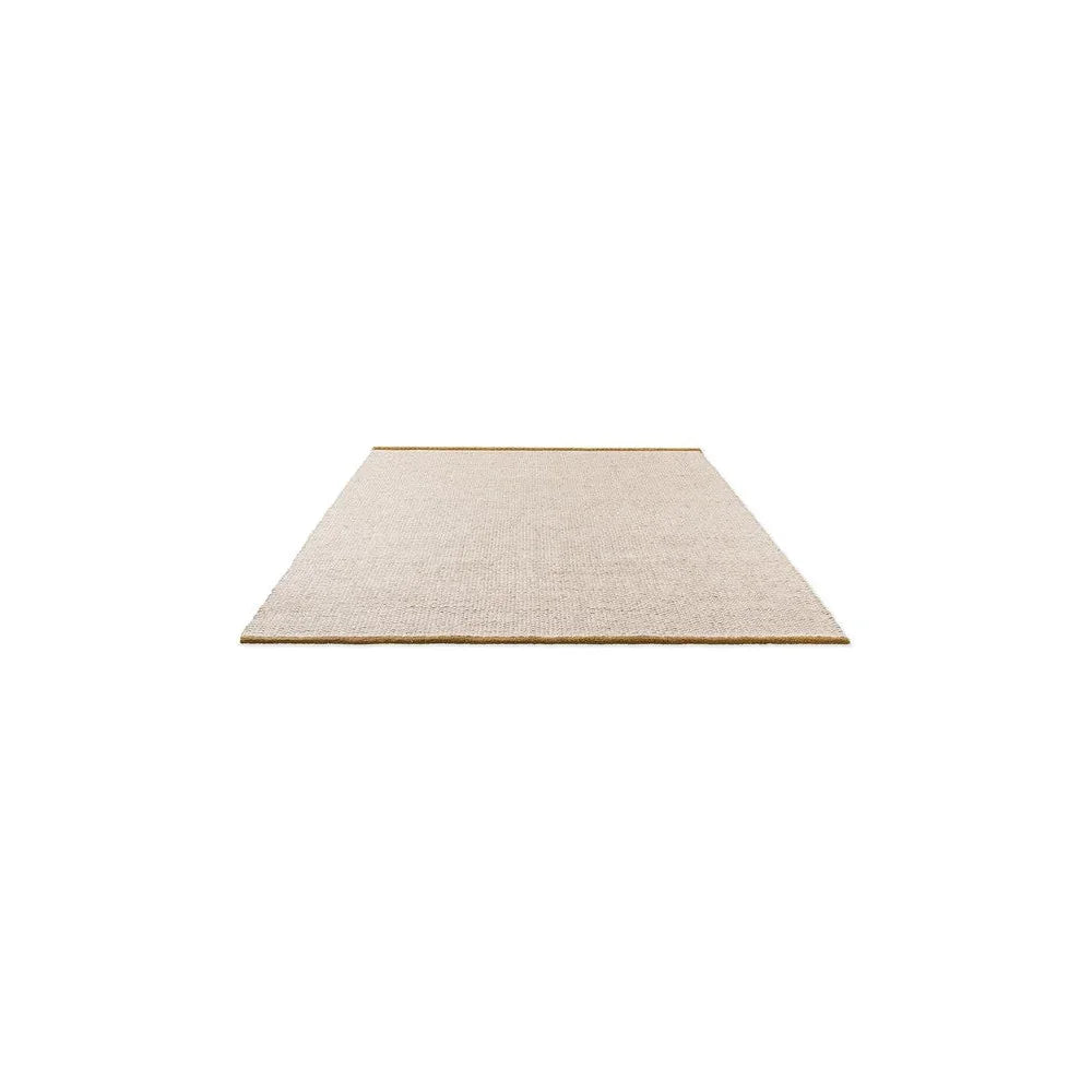 Brink & Campman Craft Matter Plain Warm White designer rug featuring solid texture in warm white and beige on ivory, hand-tufted wool