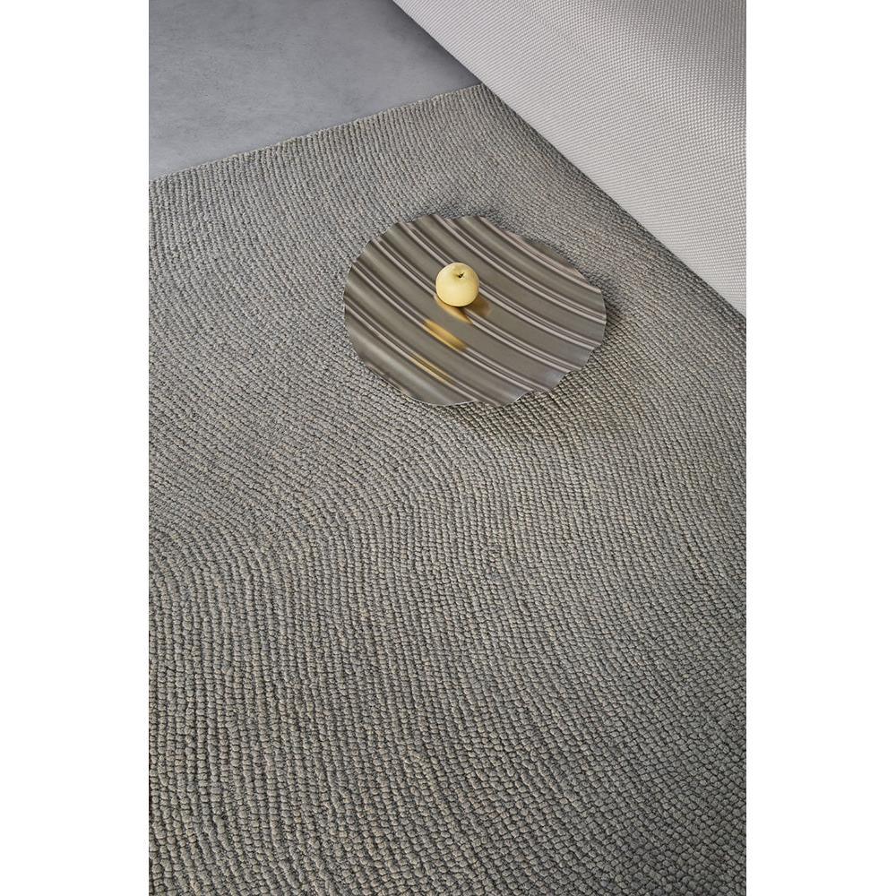 B&C Decor Echo Pebble Rug featuring pebble texture in taupe, beige and sand on light grey background, hand-tufted wool